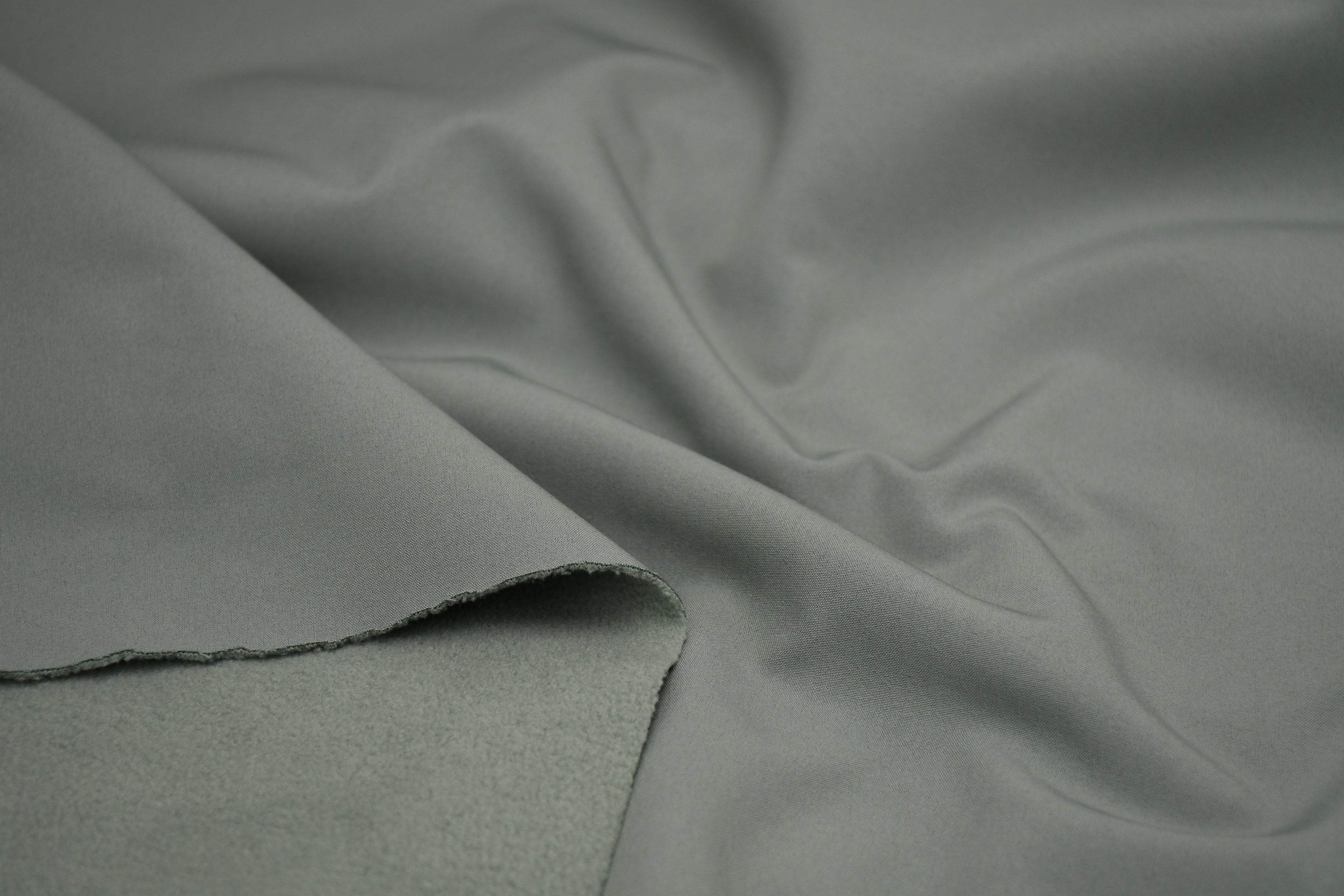 Softshell Fleece Water Repellent Fabric- Sage Green