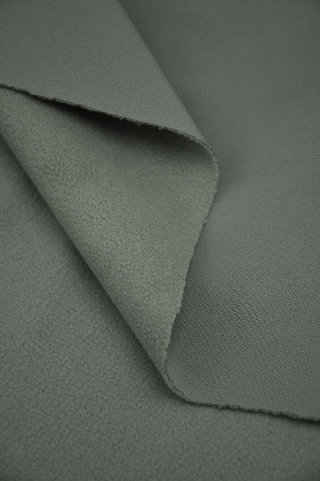 Softshell Fleece Water Repellent Fabric- Sage Green