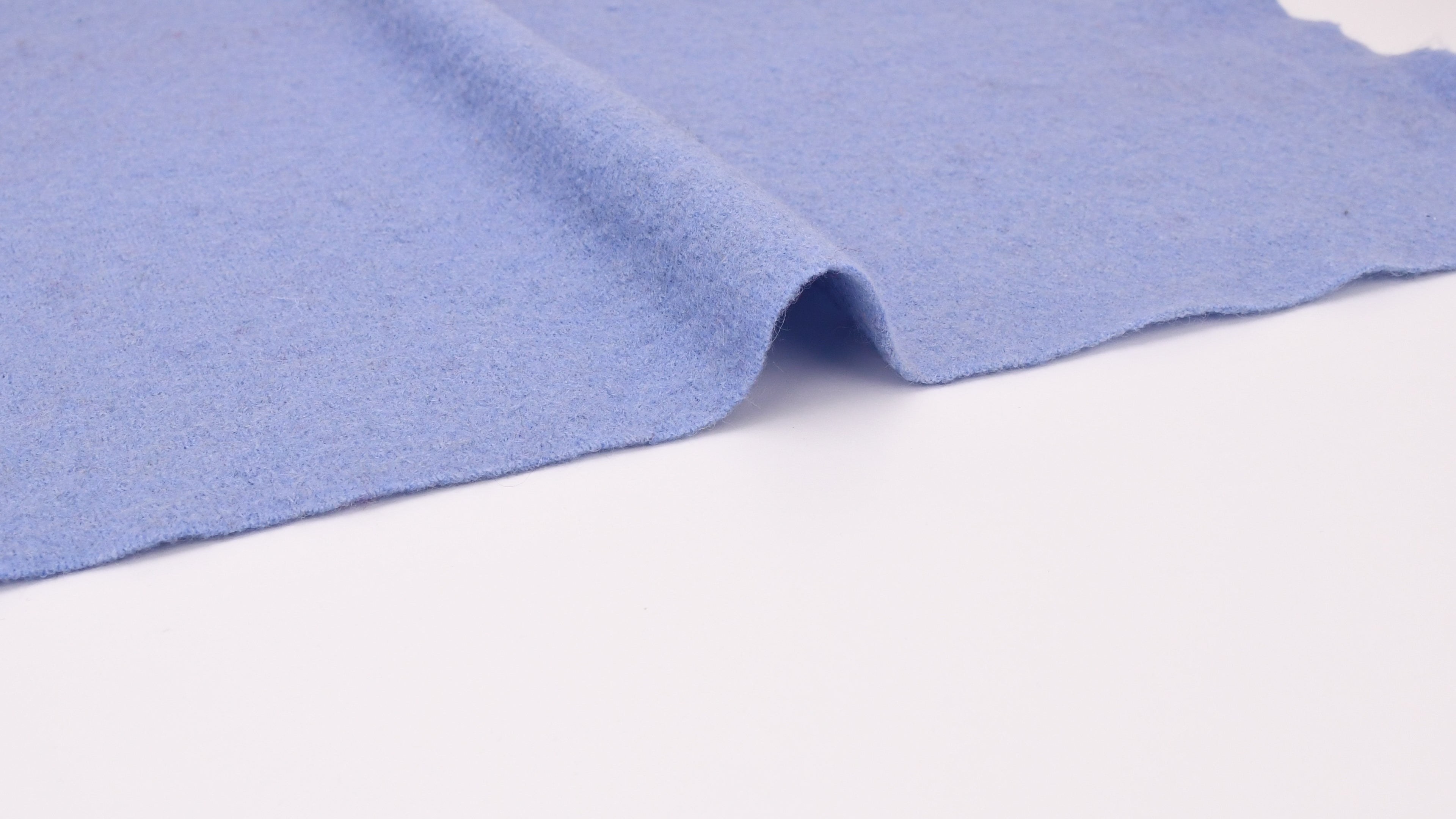 100% Pure Boiled Wool Coating Fabric -Sky