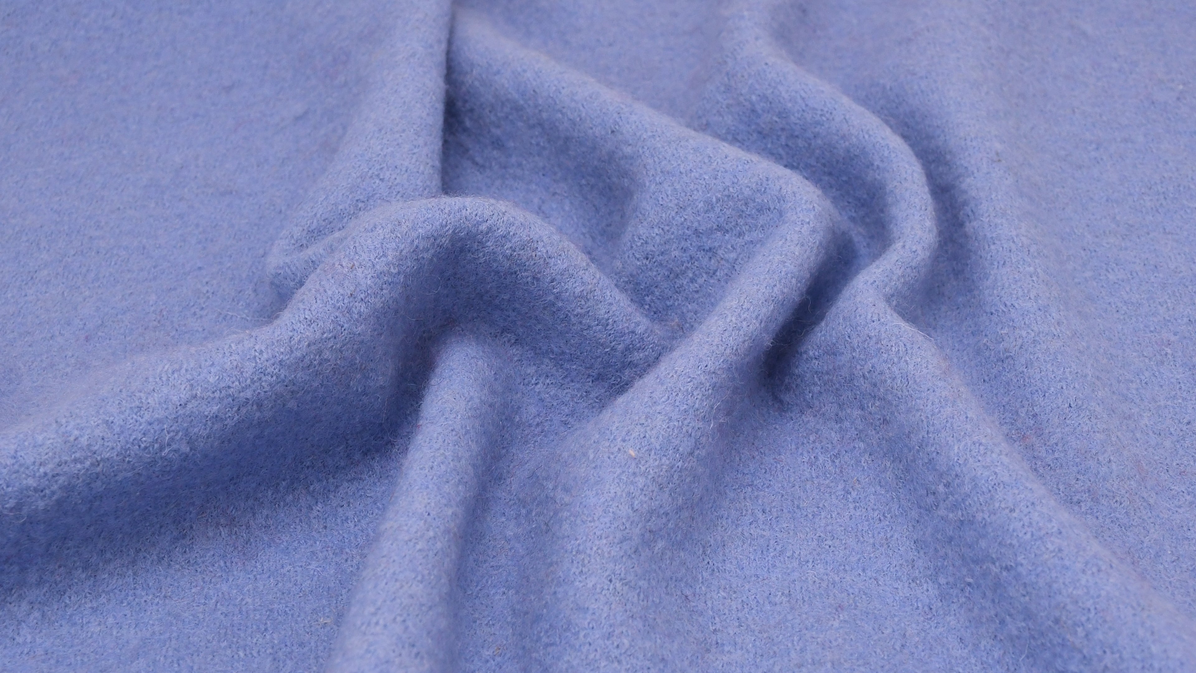 100% Pure Boiled Wool Coating Fabric -Sky