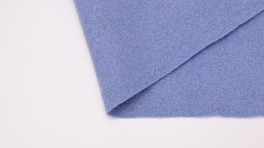 100% Pure Boiled Wool Coating Fabric -Sky