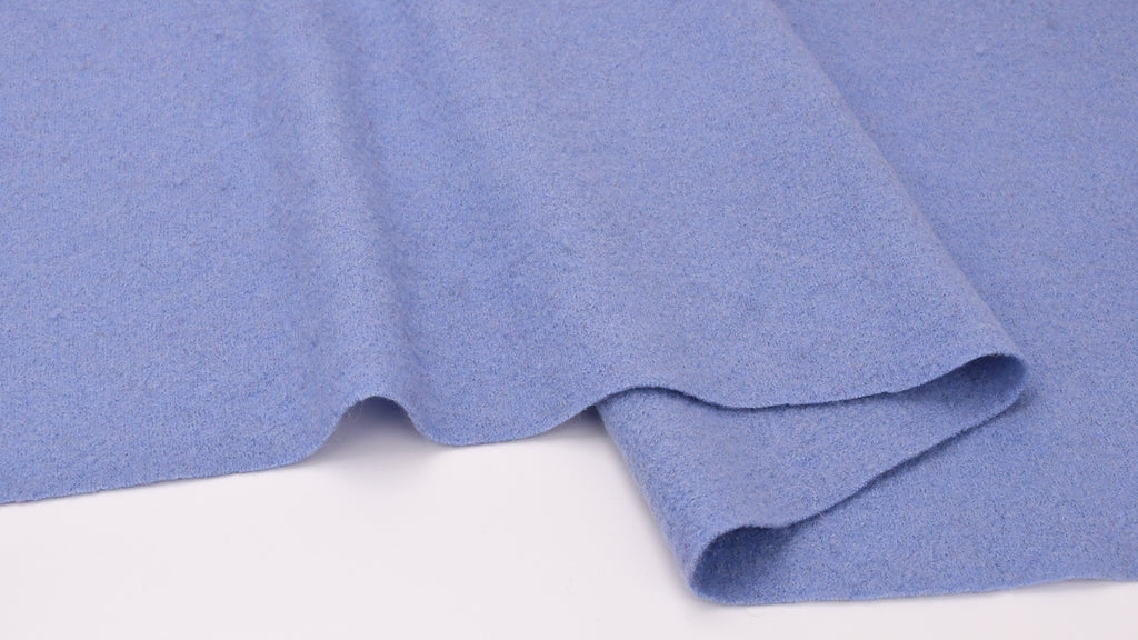 100% Pure Boiled Wool Coating Fabric -Sky