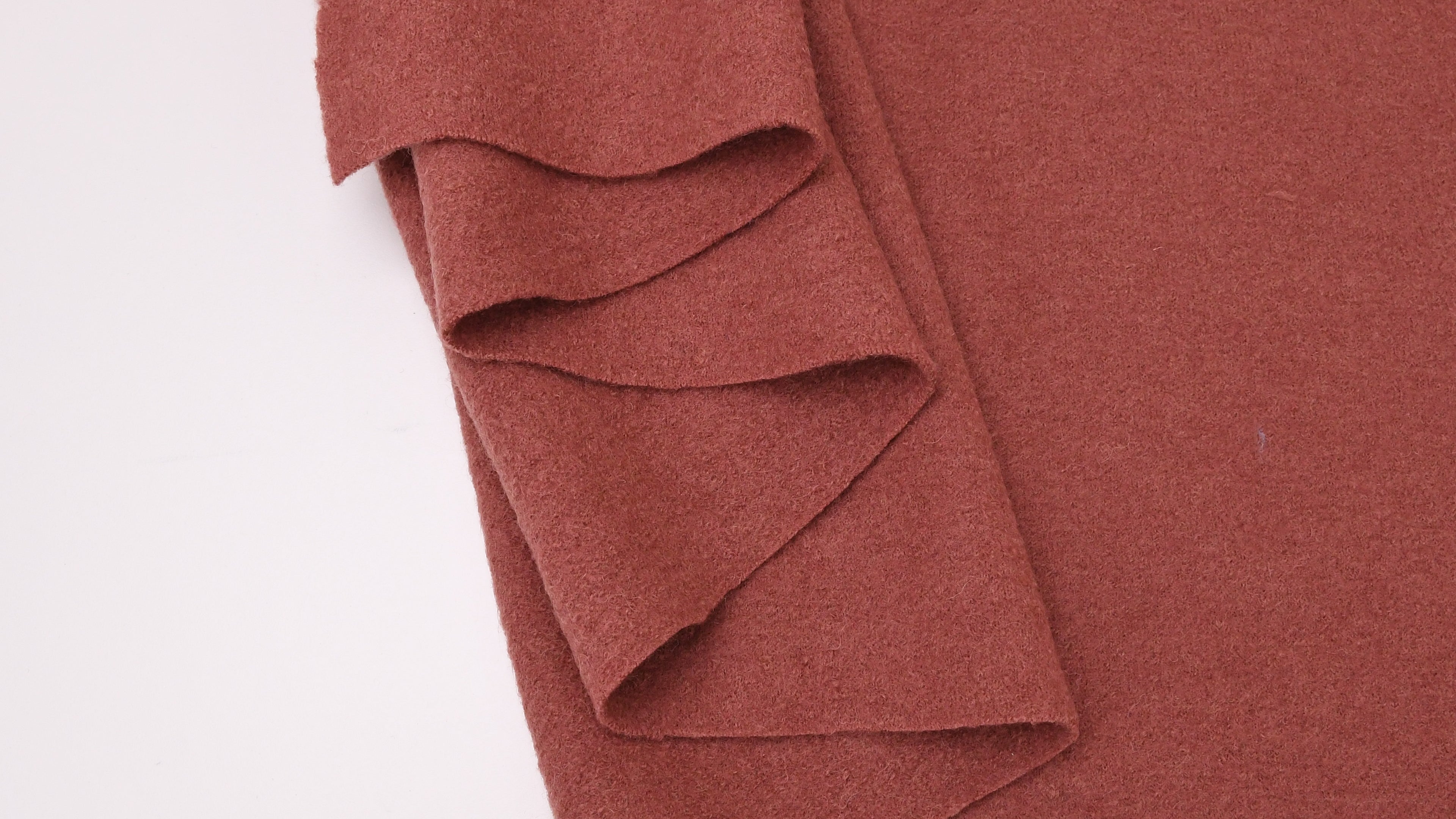 100% Pure Boiled Wool Coating Fabric -Roseberry