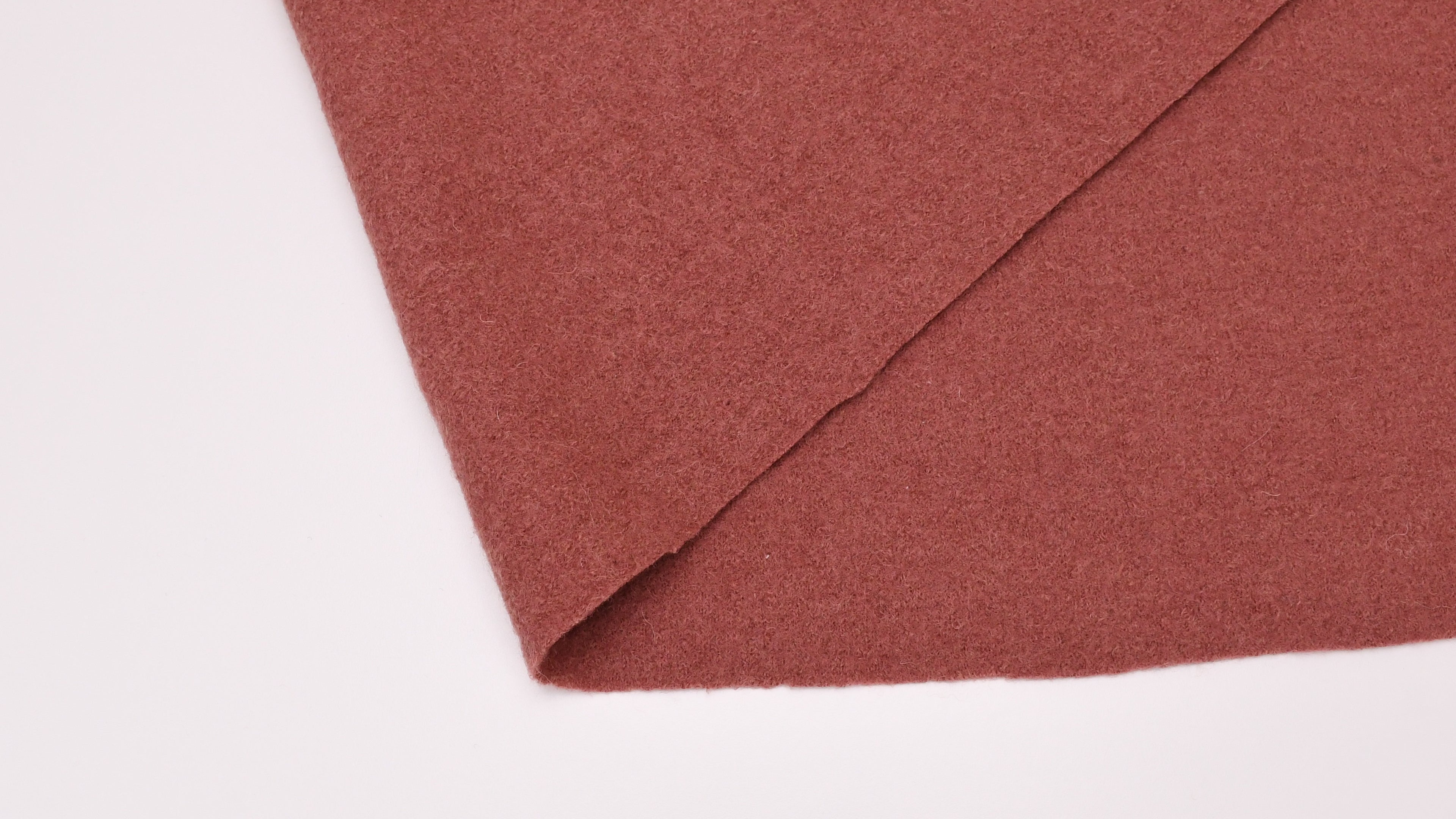 100% Pure Boiled Wool Coating Fabric -Roseberry