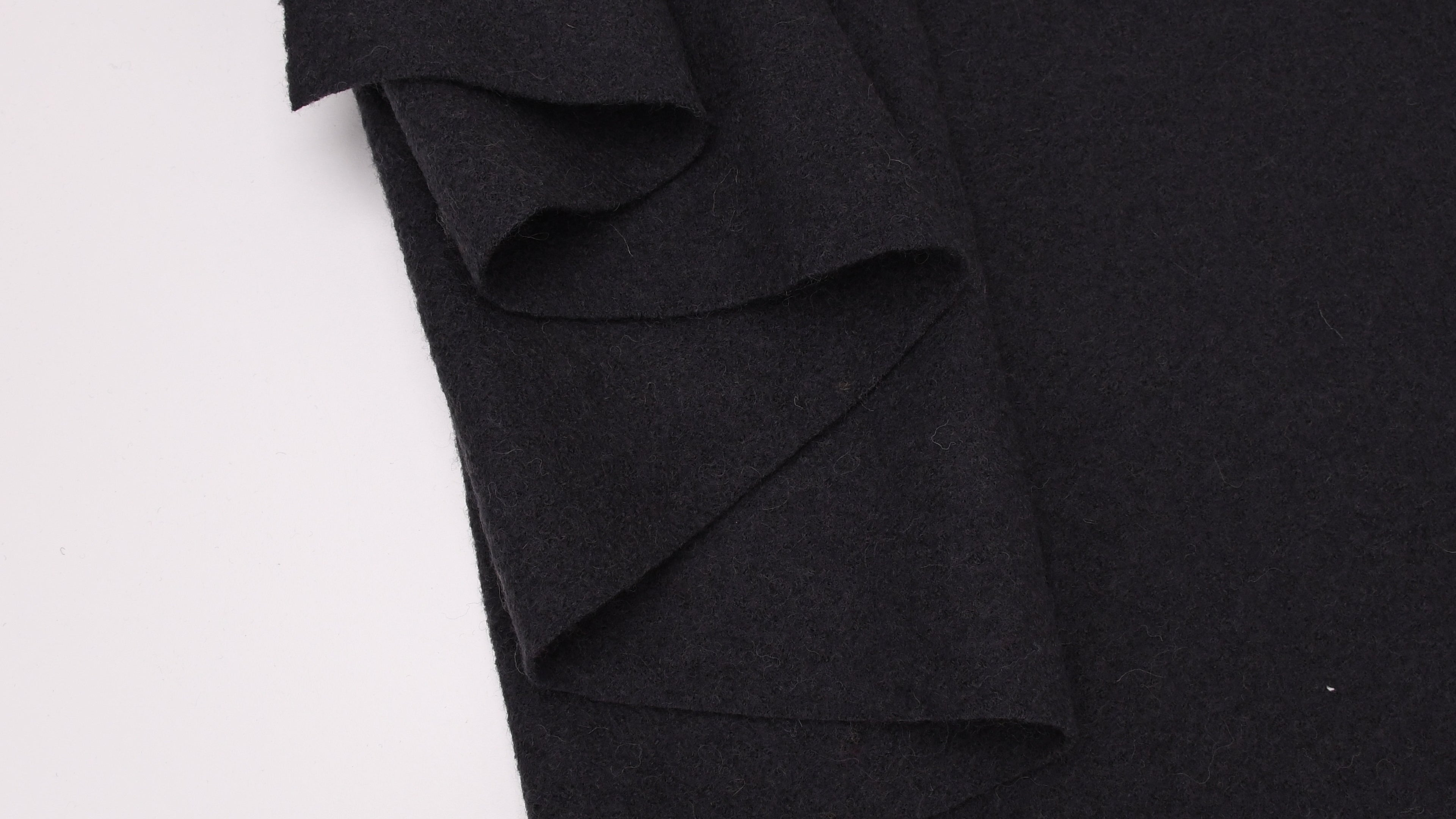 100% Pure Boiled Wool Coating Fabric- Charcoal