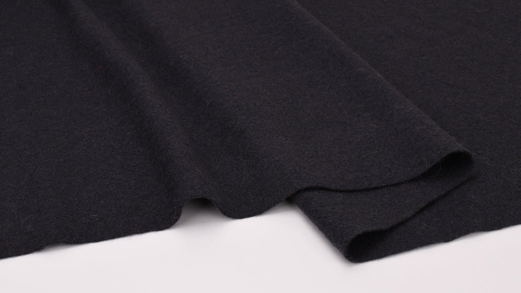 100% Pure Boiled Wool Coating Fabric- Charcoal
