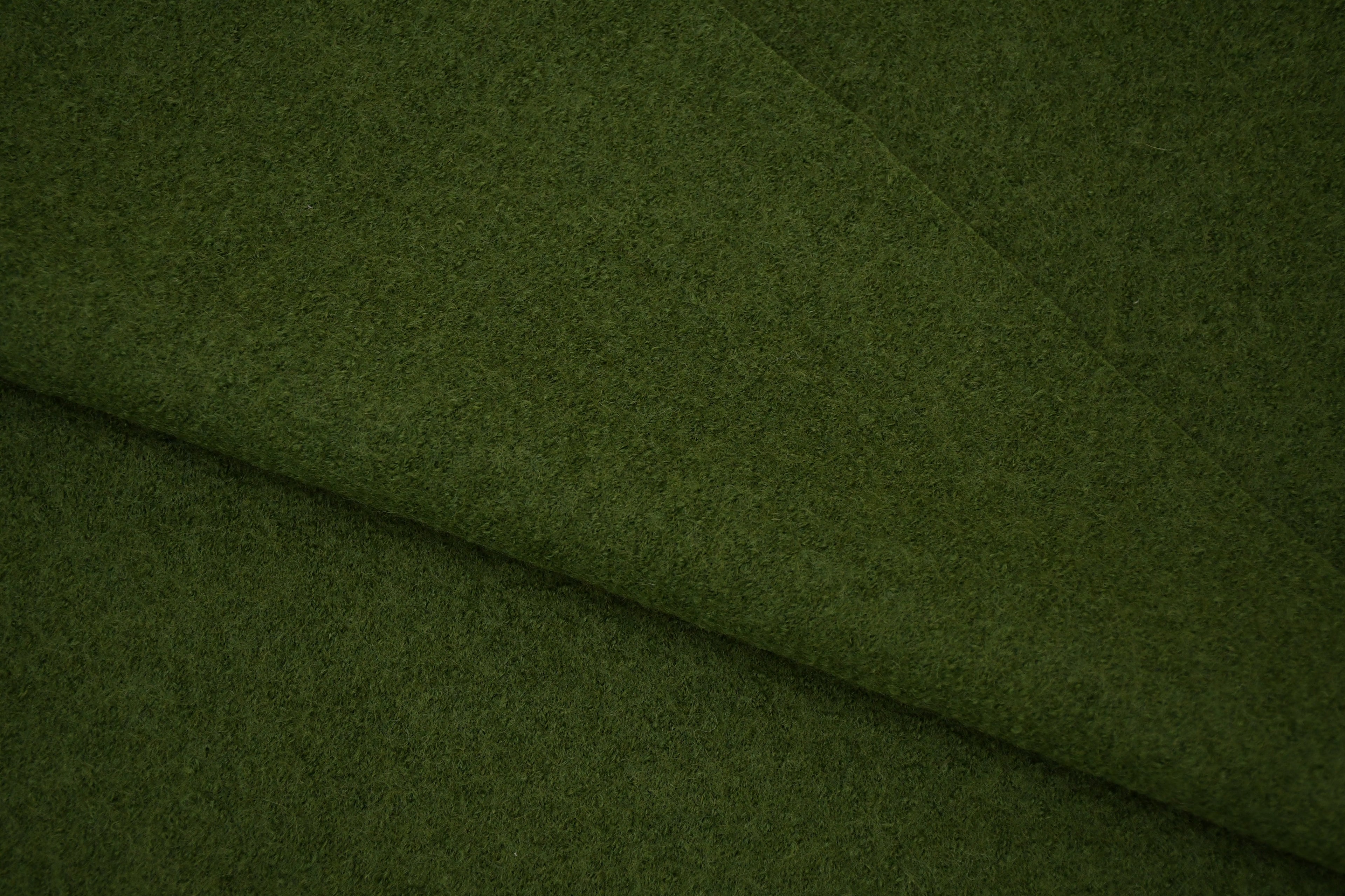 100% Pure Boiled Wool Coating Fabric- Avocado