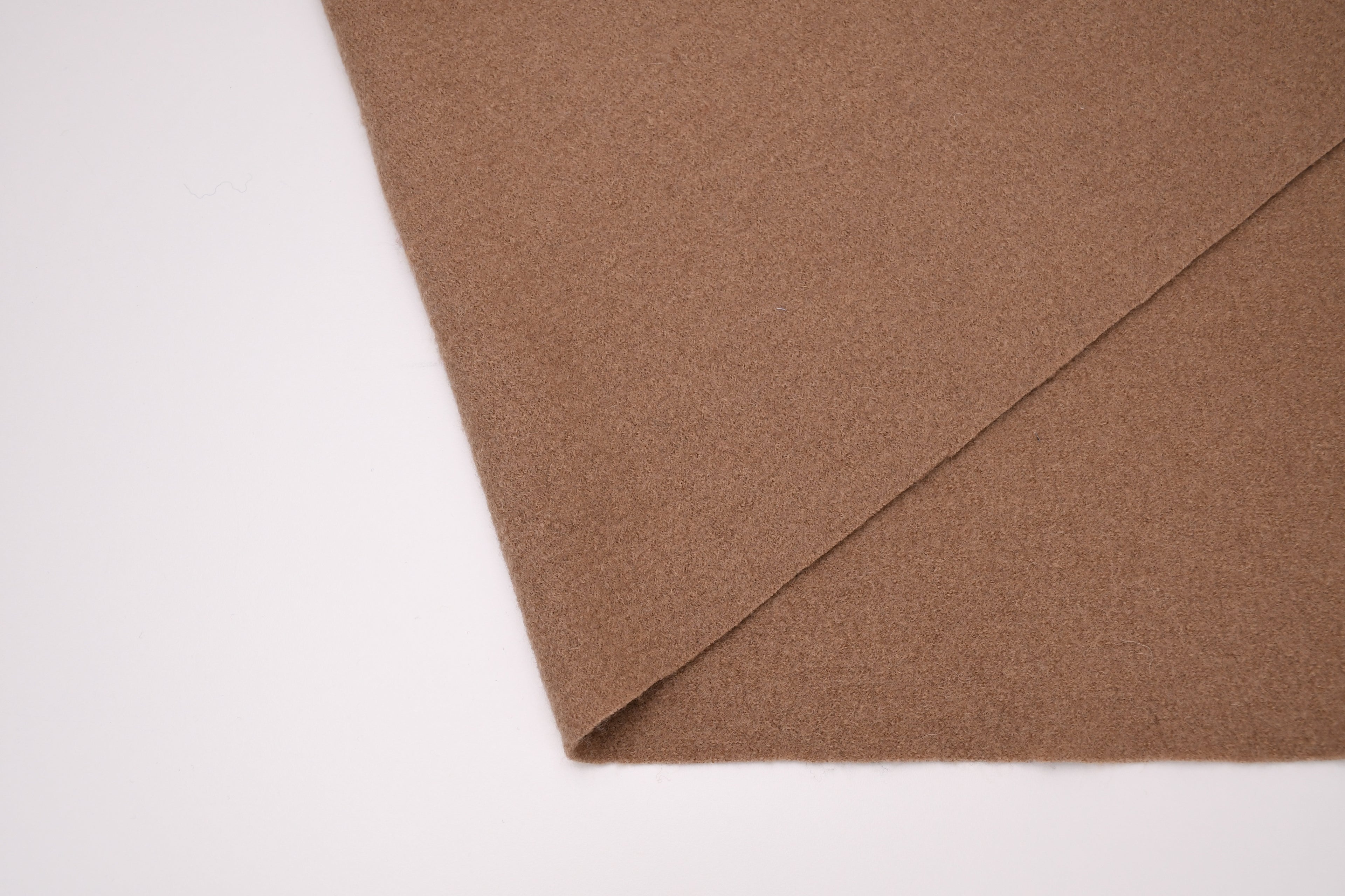 100% Pure Boiled Wool Coating Fabric- Sand