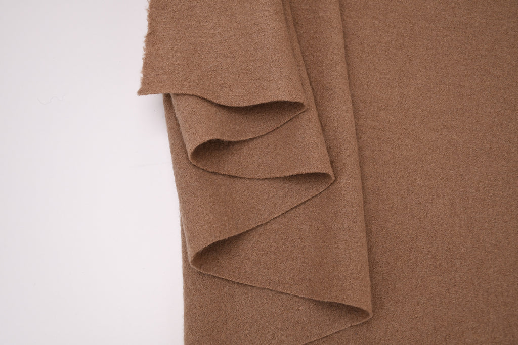 100% Pure Boiled Wool Coating Fabric- Sand