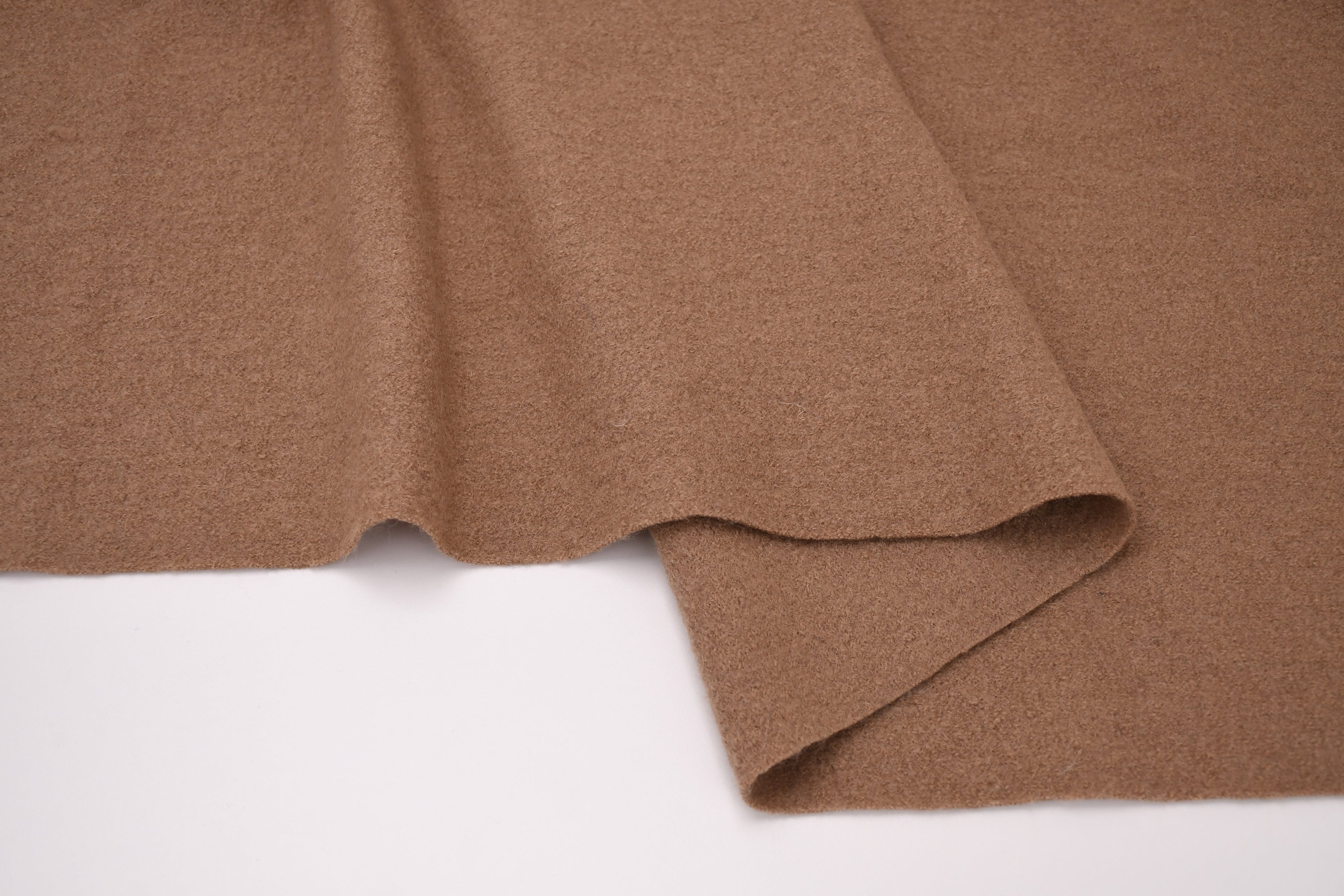 100% Pure Boiled Wool Coating Fabric- Sand