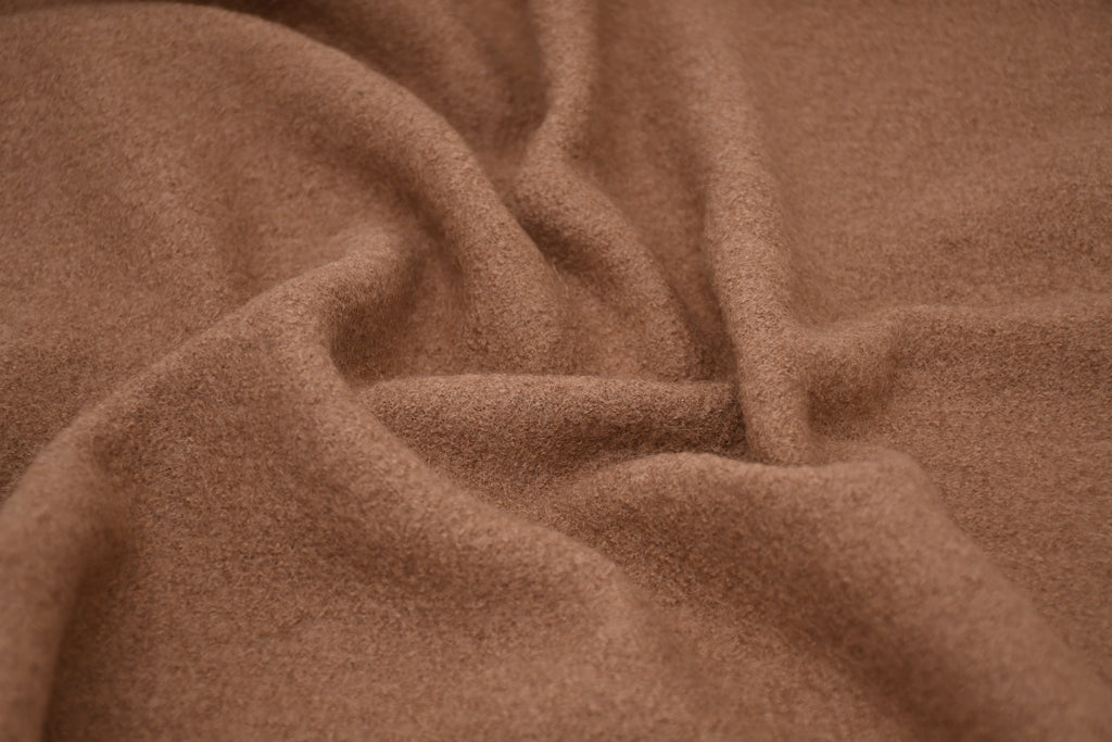 100% Pure Boiled Wool Coating Fabric- Sand