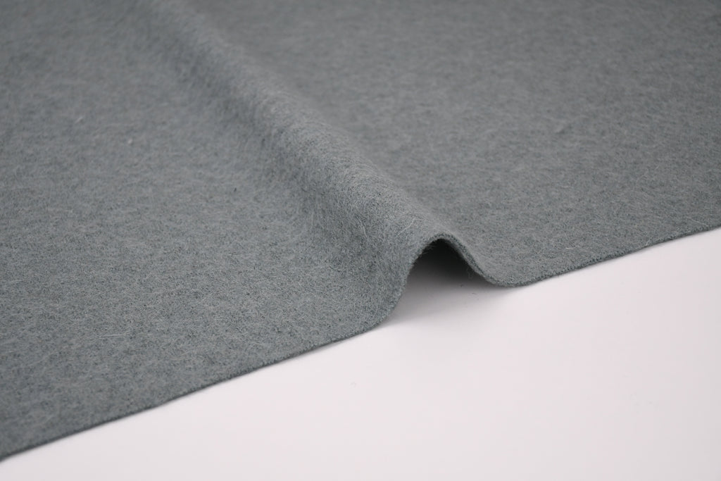 100% Pure Boiled Wool Coating Fabric - Powder Green