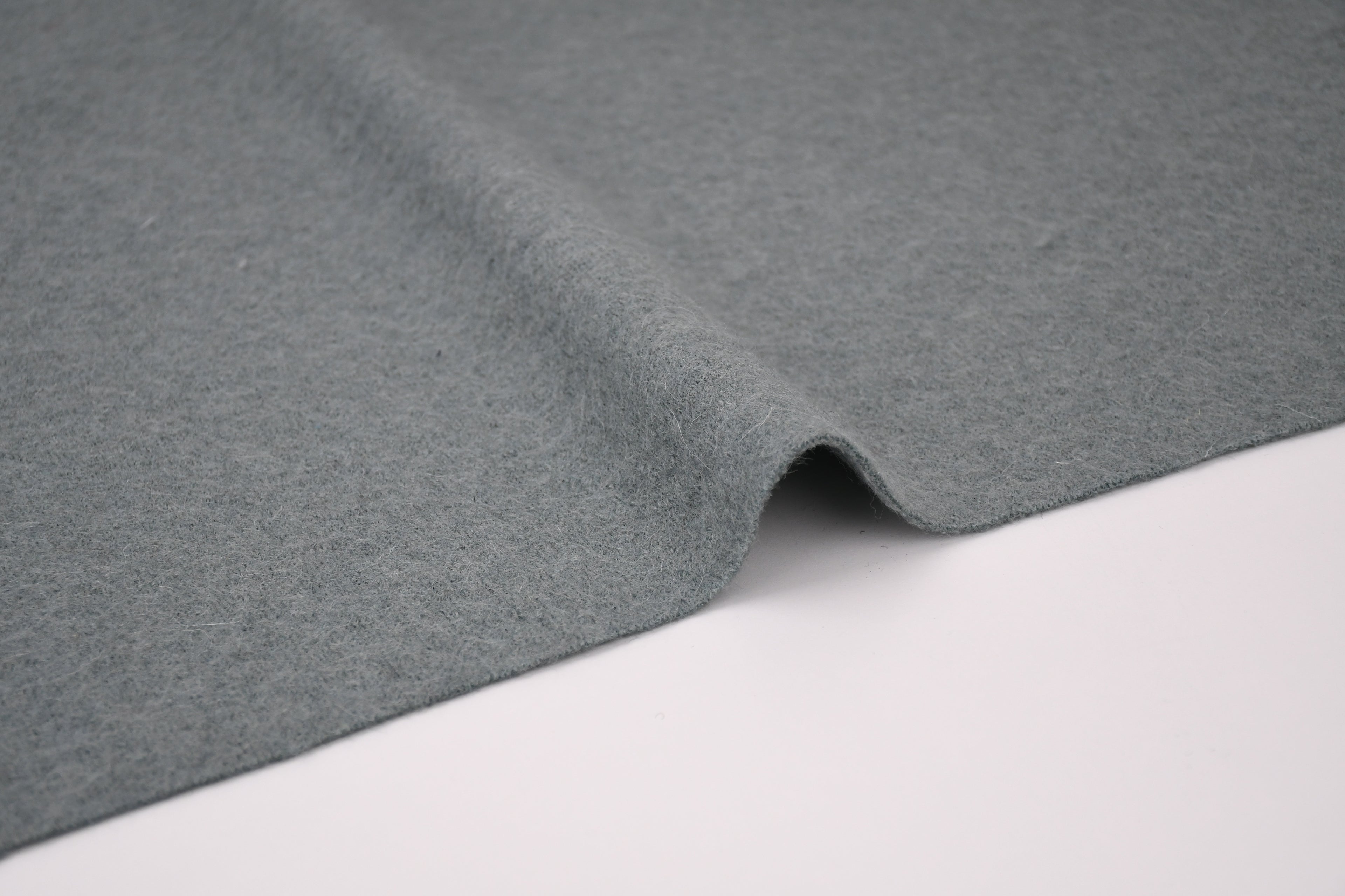 100% Pure Boiled Wool Coating Fabric - Powder Green