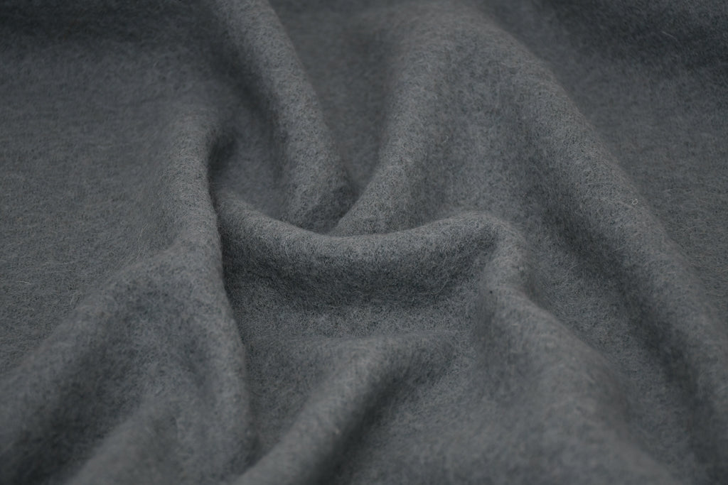 100% Pure Boiled Wool Coating Fabric - Powder Green