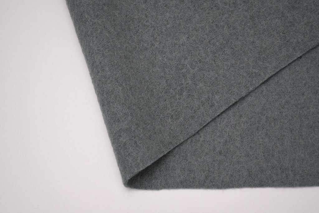 100% Pure Boiled Wool Coating Fabric - Powder Green