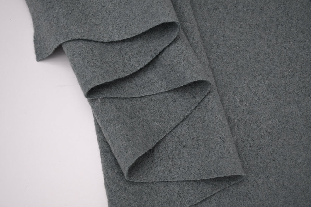 100% Pure Boiled Wool Coating Fabric - Powder Green