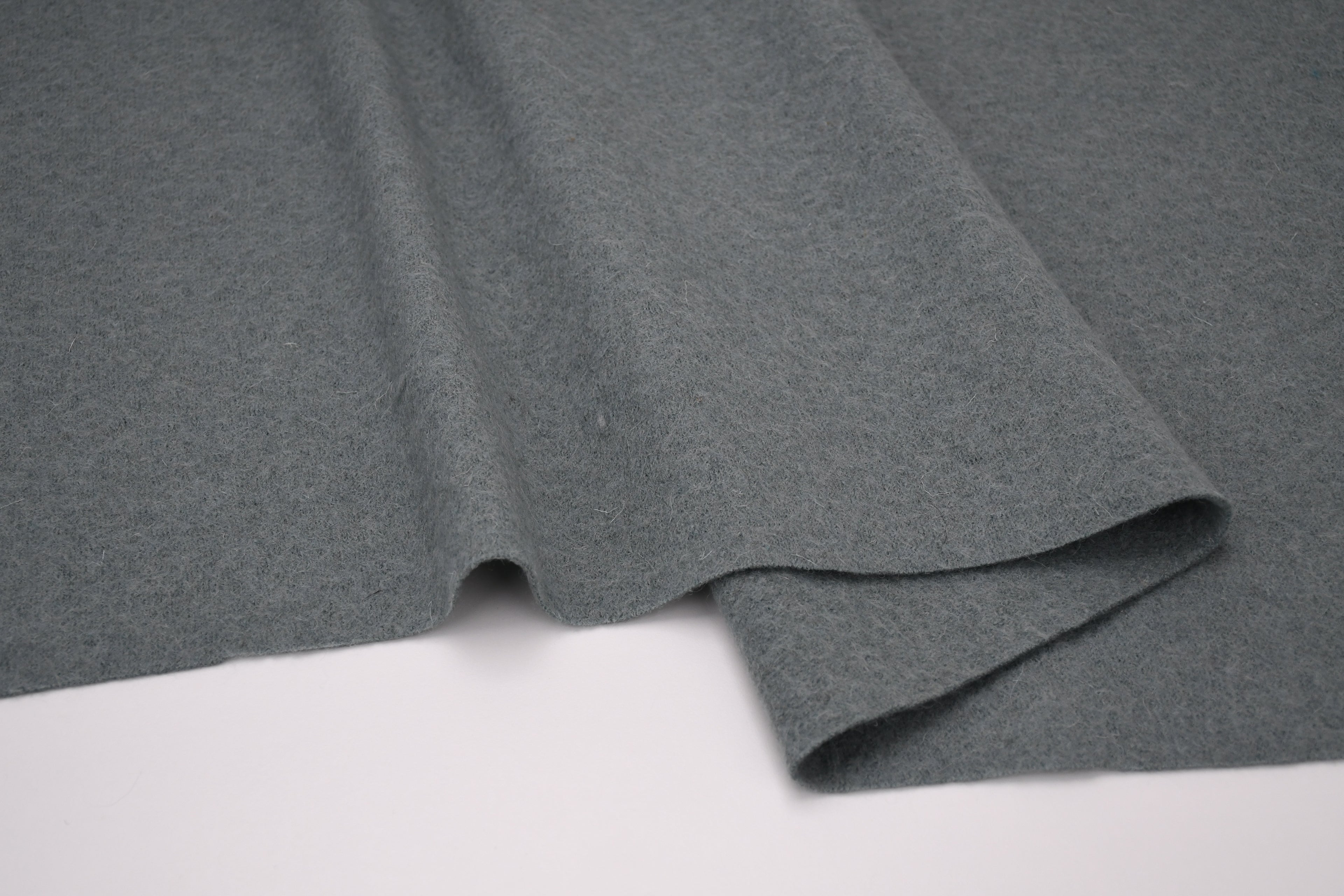 100% Pure Boiled Wool Coating Fabric - Powder Green
