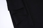 100% Pure Boiled Wool Coating Fabric - Black