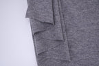 100% Pure Boiled Wool Coating Fabric - Heather Grey