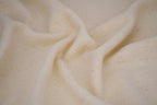 100% Pure Boiled Wool Coating Fabric - Ivory
