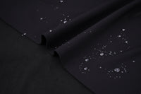 Softshell Fleece Water Repellent Fabric- Black