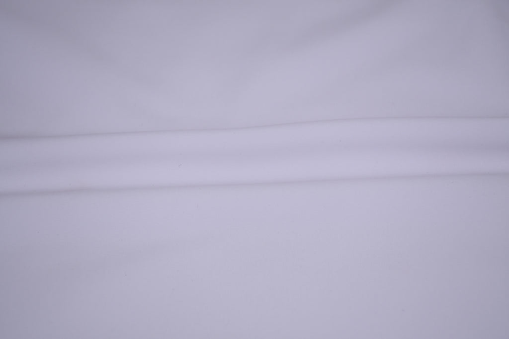 Softshell Fleece Water Repellent Fabric- Snow White