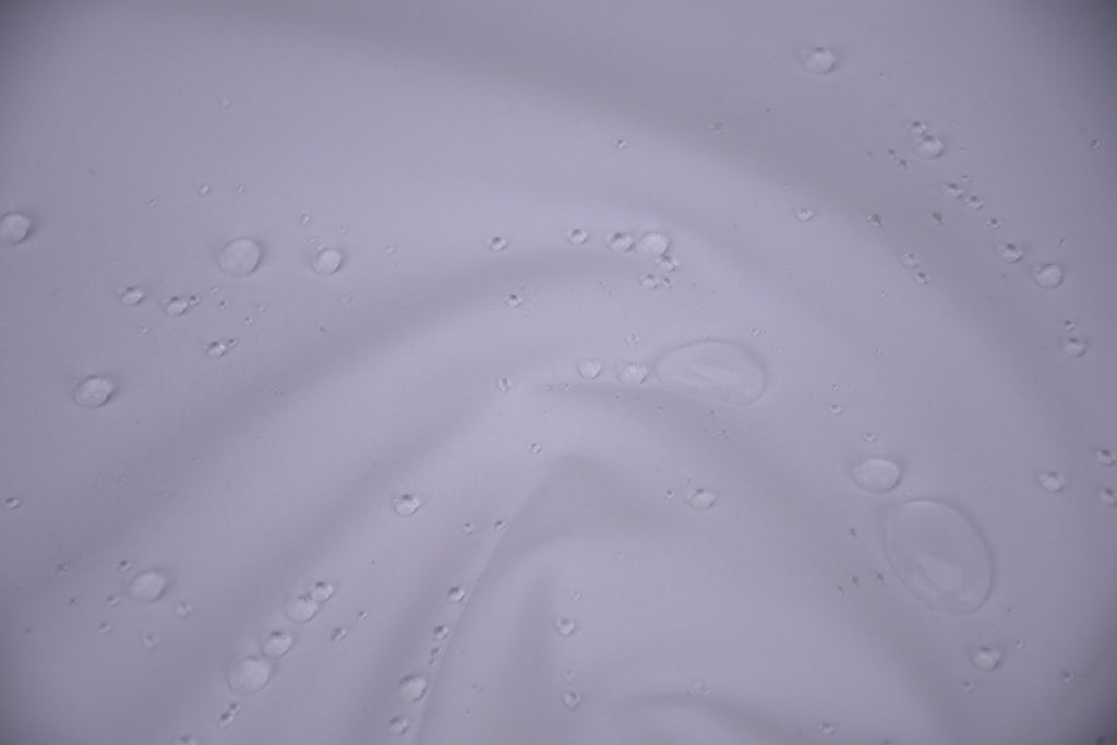 Softshell Fleece Water Repellent Fabric- Snow White