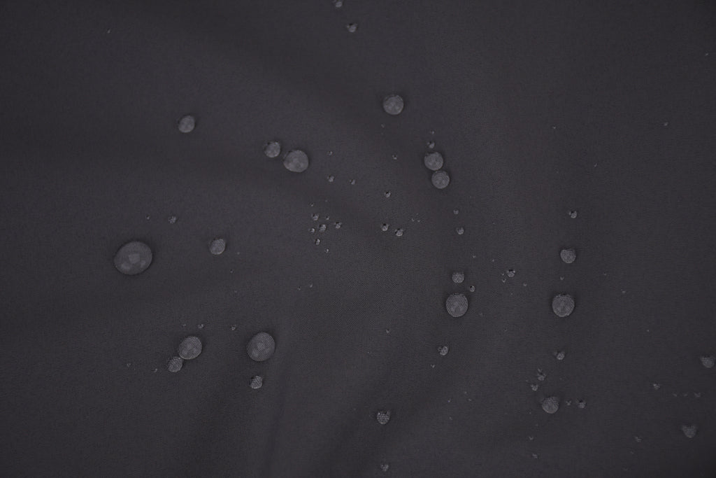 Softshell Fleece Water Repellent Fabric- Charcoal