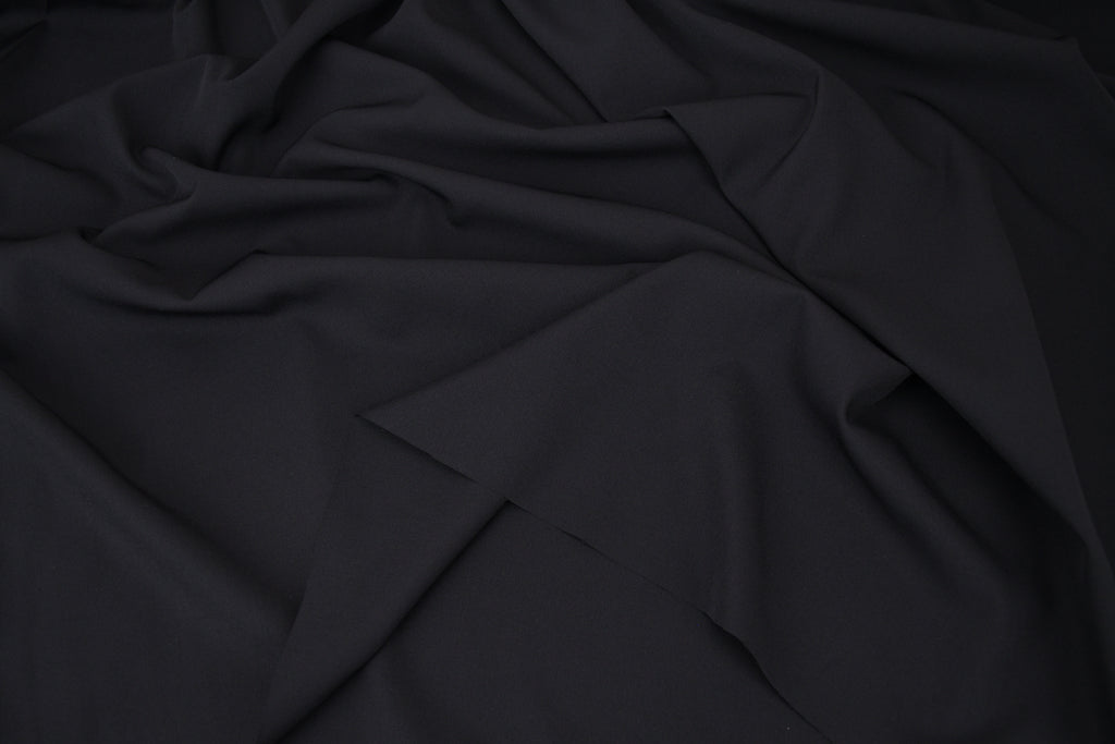 Quick-Dry Poly Spandex Fabric/ Moisture Wicking - Black