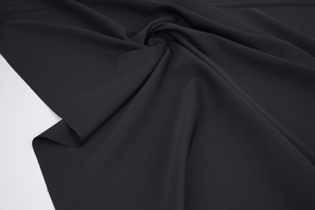 Quick-Dry Poly Spandex Fabric/ Moisture Wicking - Black
