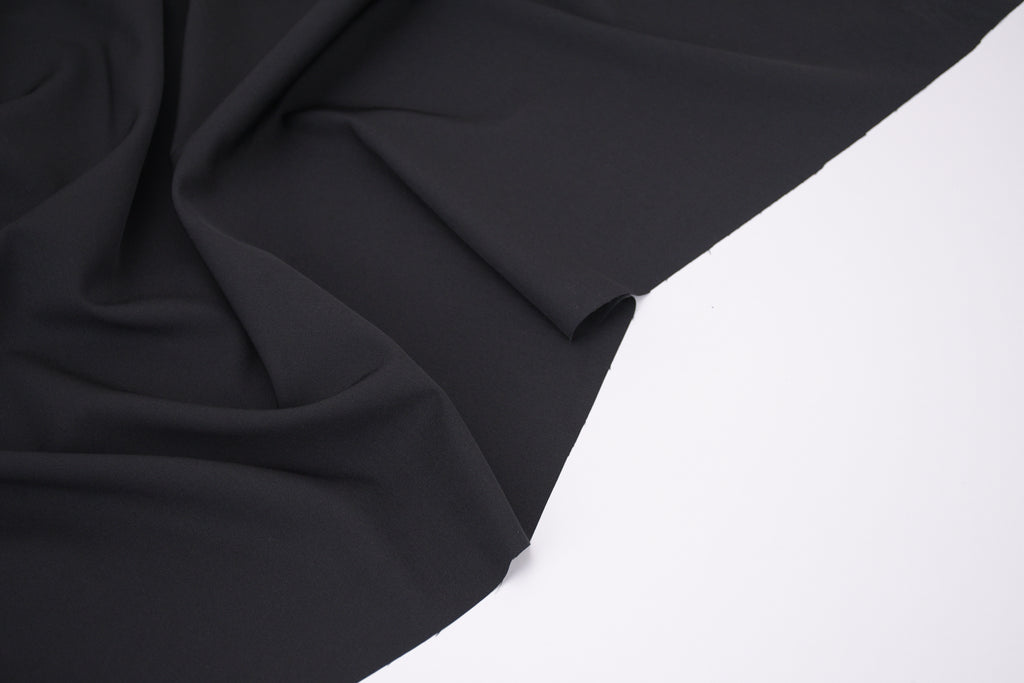 Quick-Dry Poly Spandex Fabric/ Moisture Wicking - Black