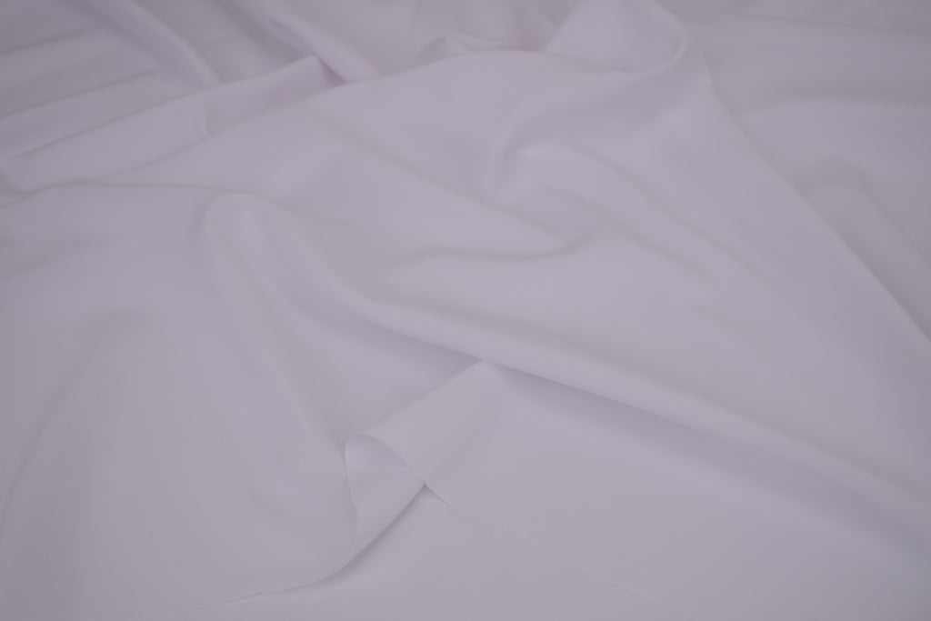 Quick-Dry Poly Spandex Fabric/ Moisture Wicking - Cloud White