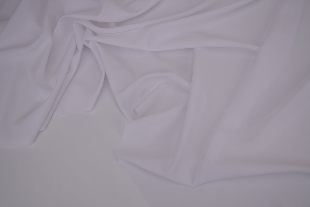 Quick-Dry Poly Spandex Fabric/ Moisture Wicking - Cloud White
