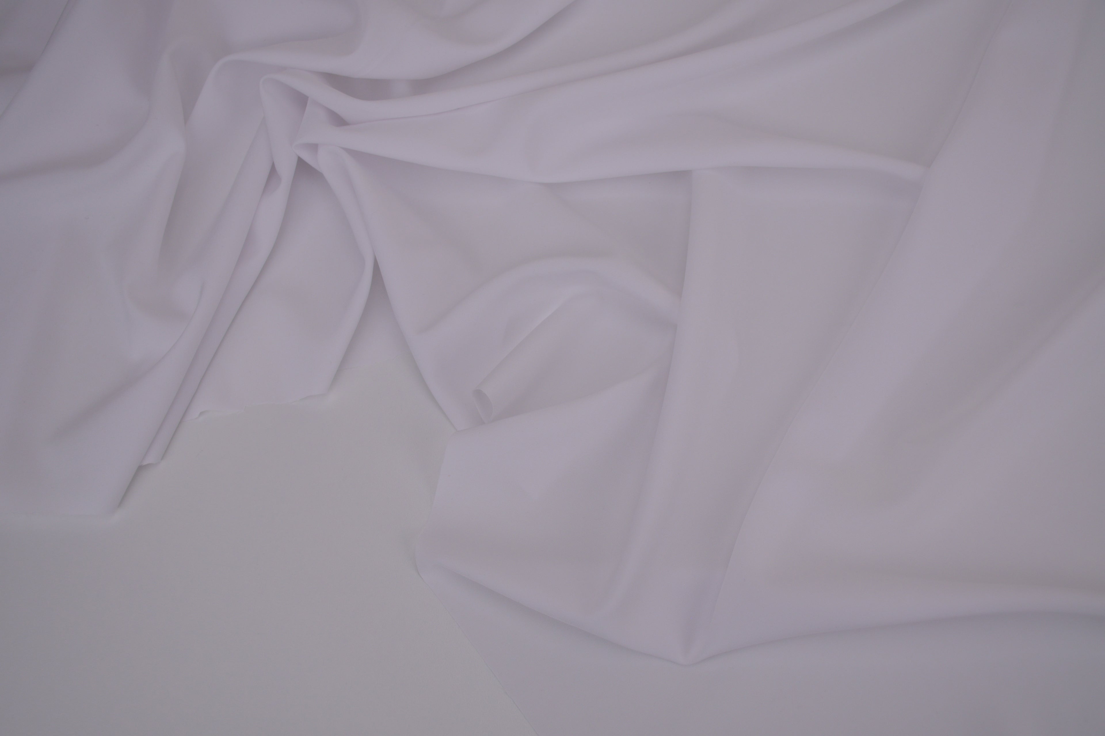 Quick-Dry Poly Spandex Fabric/ Moisture Wicking - Cloud White