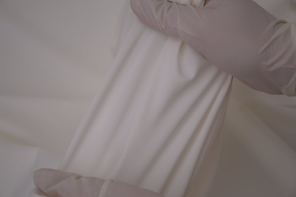 Quick-Dry Poly Spandex Fabric/ Moisture Wicking - Ivory
