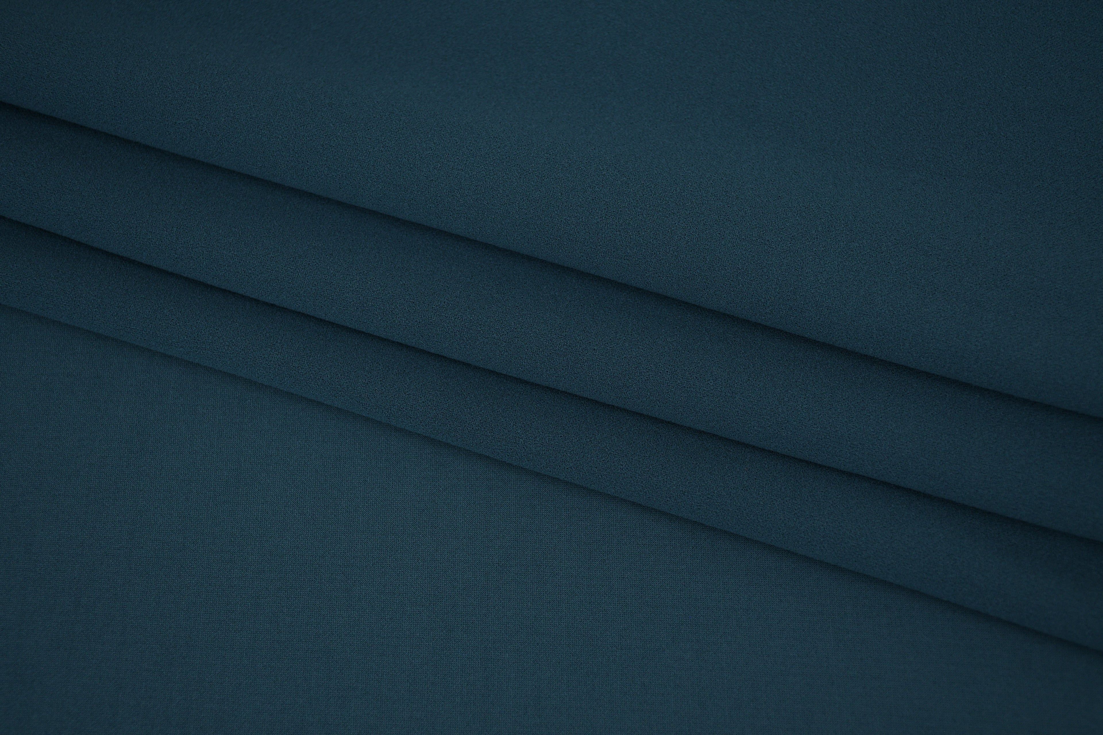 Crepe Stretch Fabric for Bridal & Evening Dresses -  Teal
