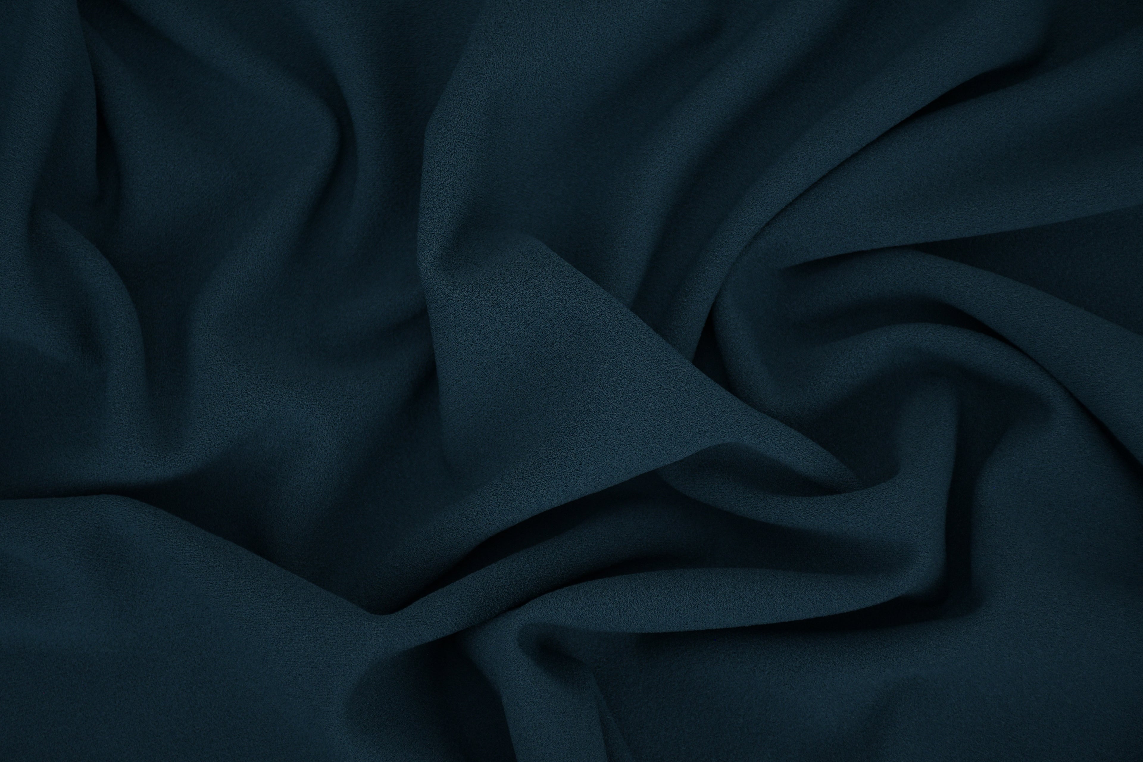 Crepe Stretch Fabric for Bridal & Evening Dresses -  Teal