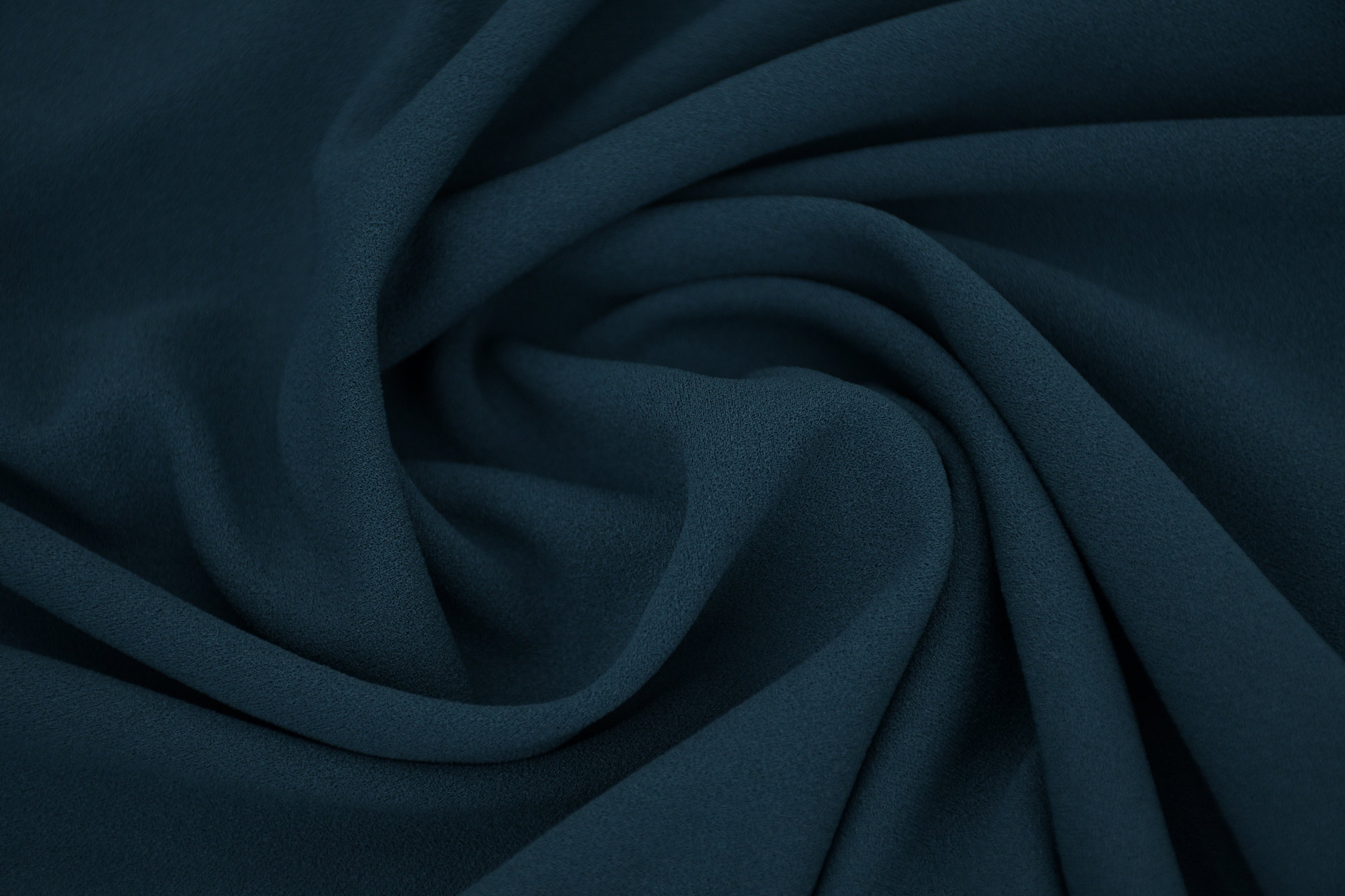 Crepe Stretch Fabric for Bridal & Evening Dresses -  Teal
