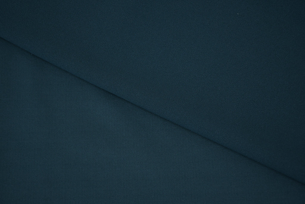 Crepe Stretch Fabric for Bridal & Evening Dresses -  Teal