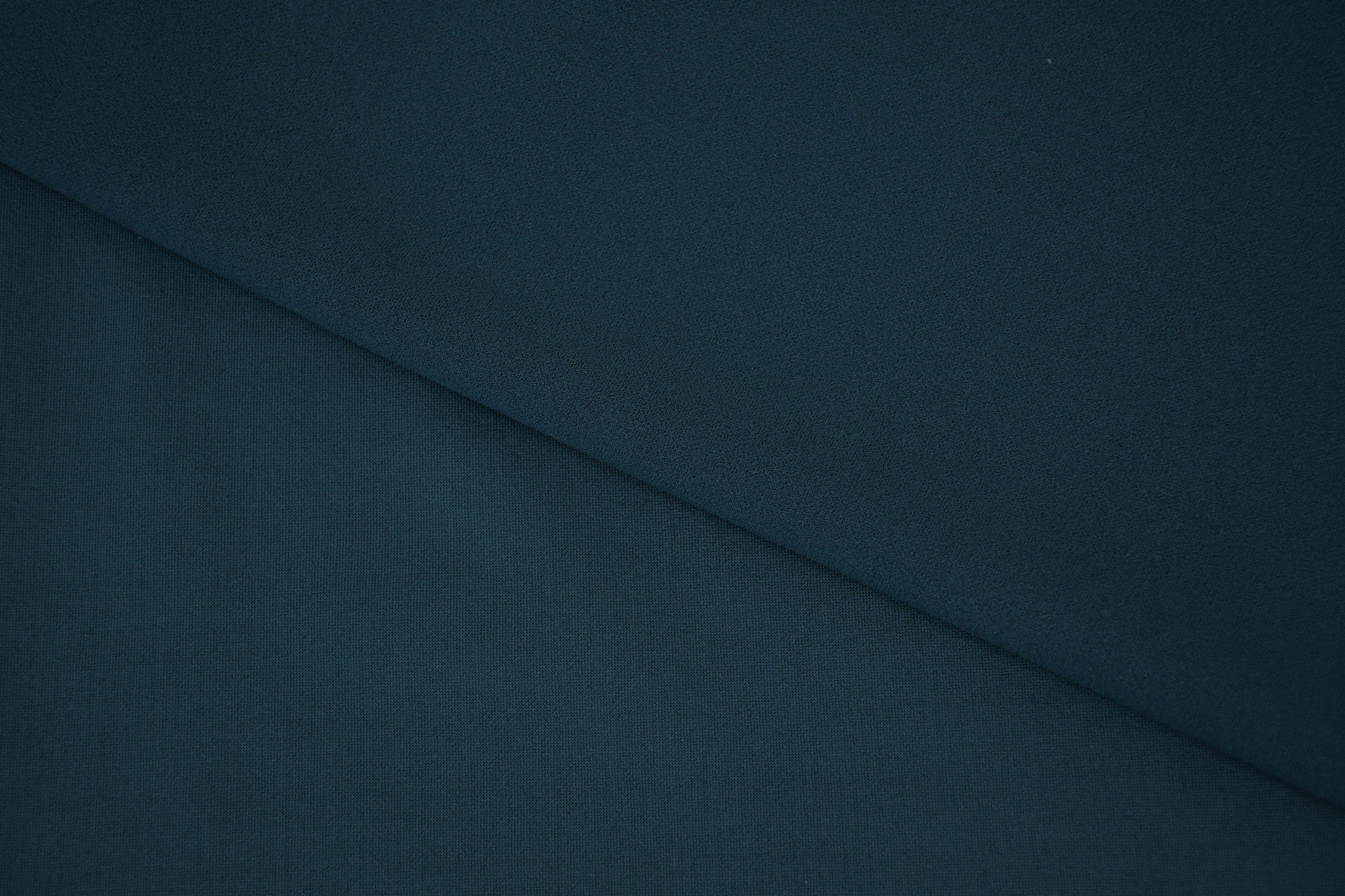 Crepe Stretch Fabric for Bridal & Evening Dresses -  Teal