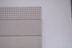 Gingham Checks Yarn-Dyed Cotton Fabric - Almond