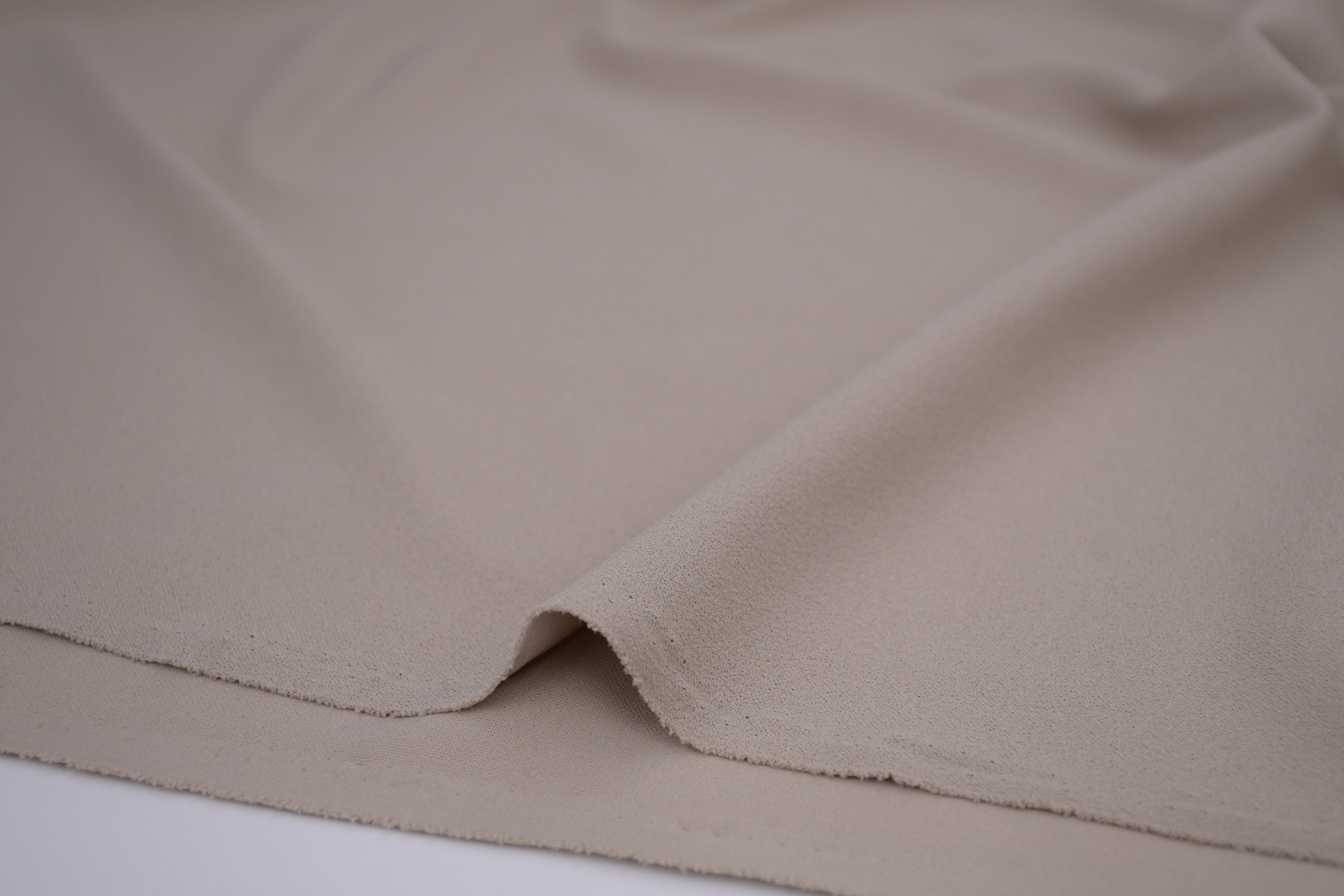 Crepe Stretch Fabric for Bridal & Evening Dresses - Beige