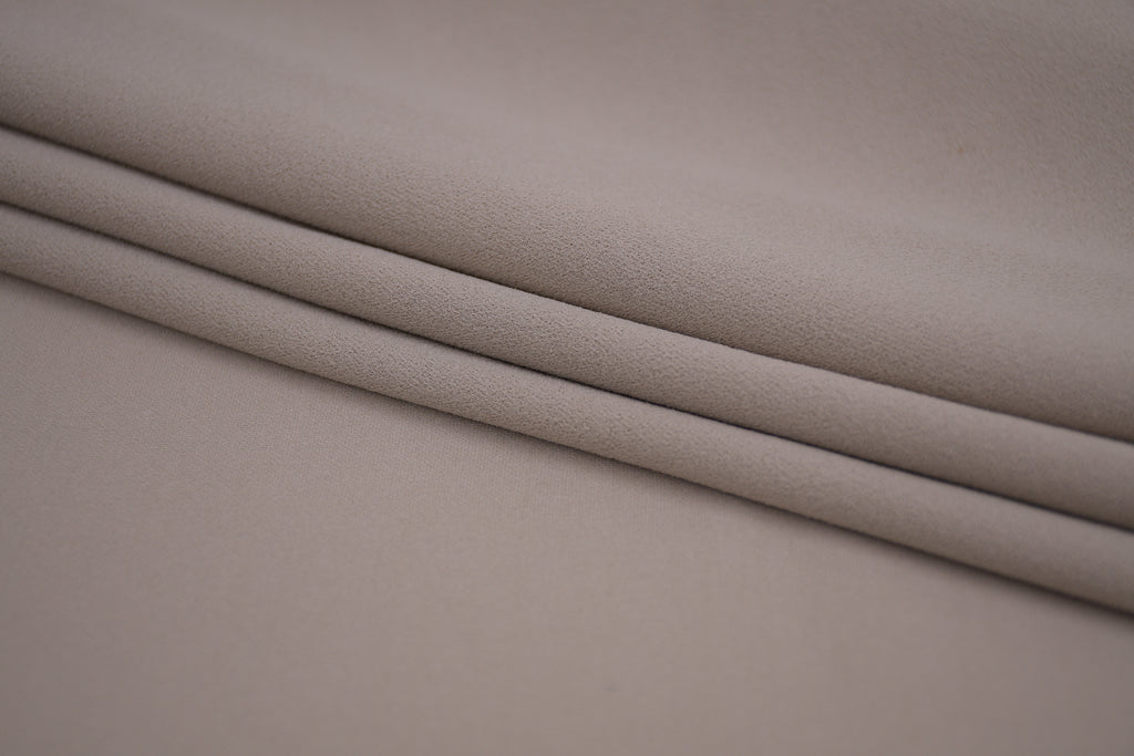 Crepe Stretch Fabric for Bridal & Evening Dresses - Beige