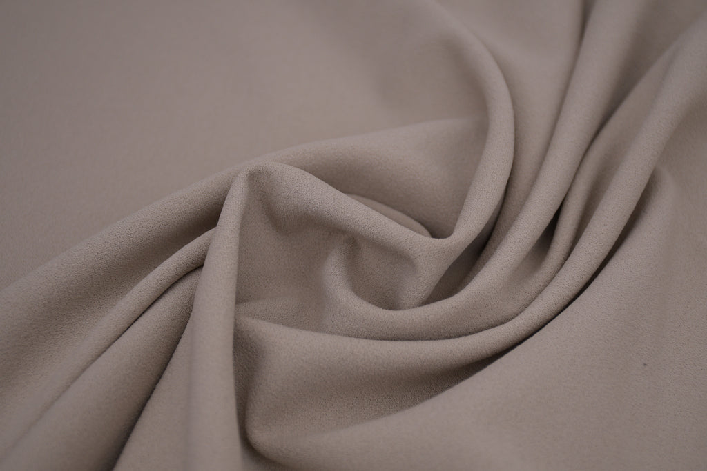 Crepe Stretch Fabric for Bridal & Evening Dresses - Beige
