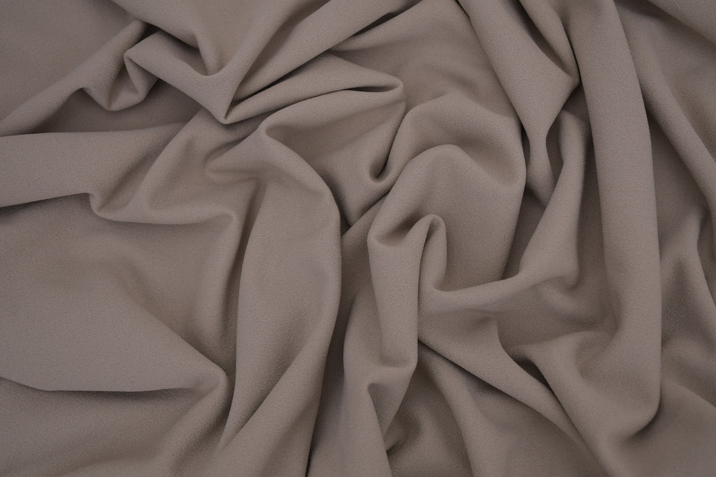 Crepe Stretch Fabric for Bridal & Evening Dresses - Beige