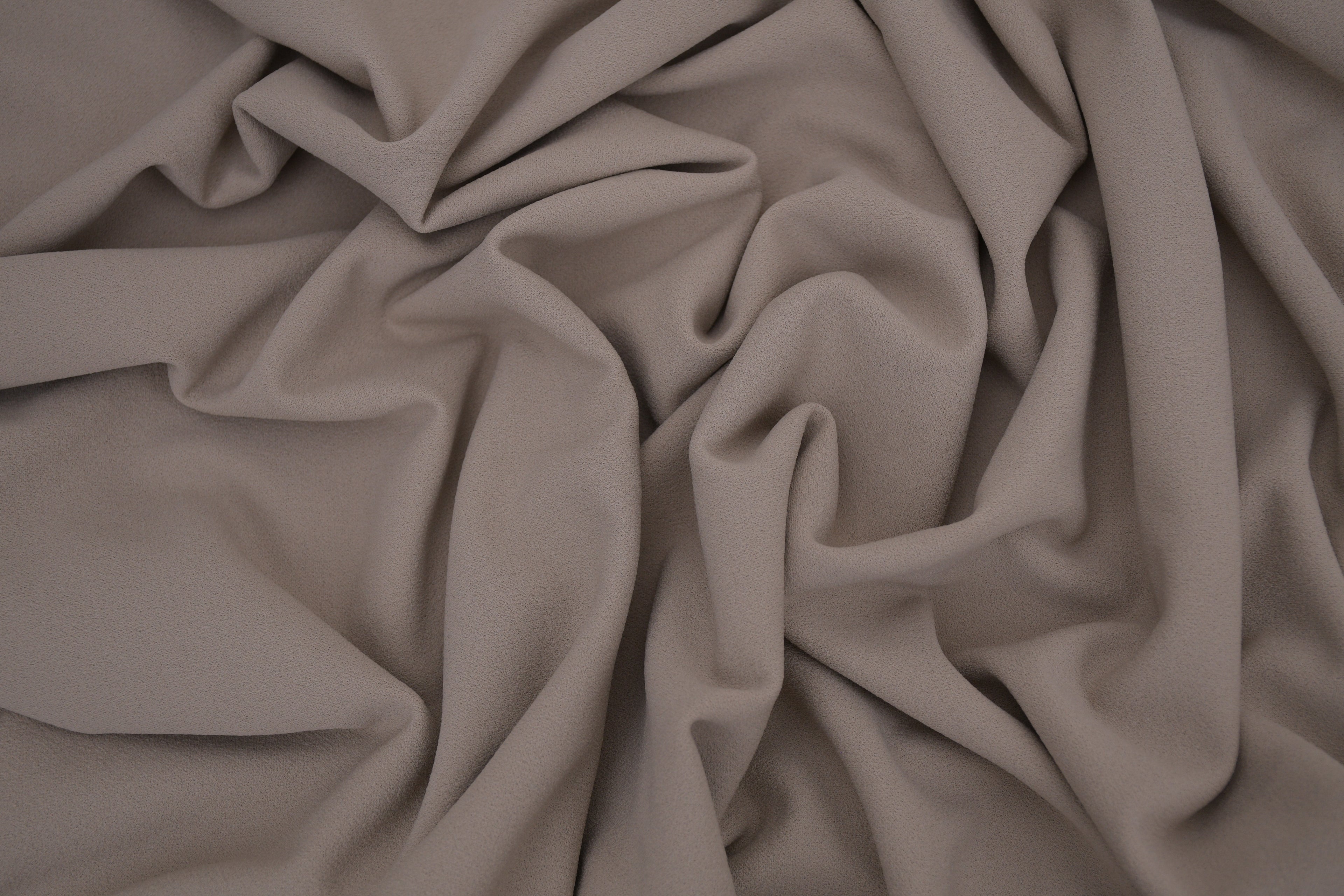 Crepe Stretch Fabric for Bridal & Evening Dresses - Beige