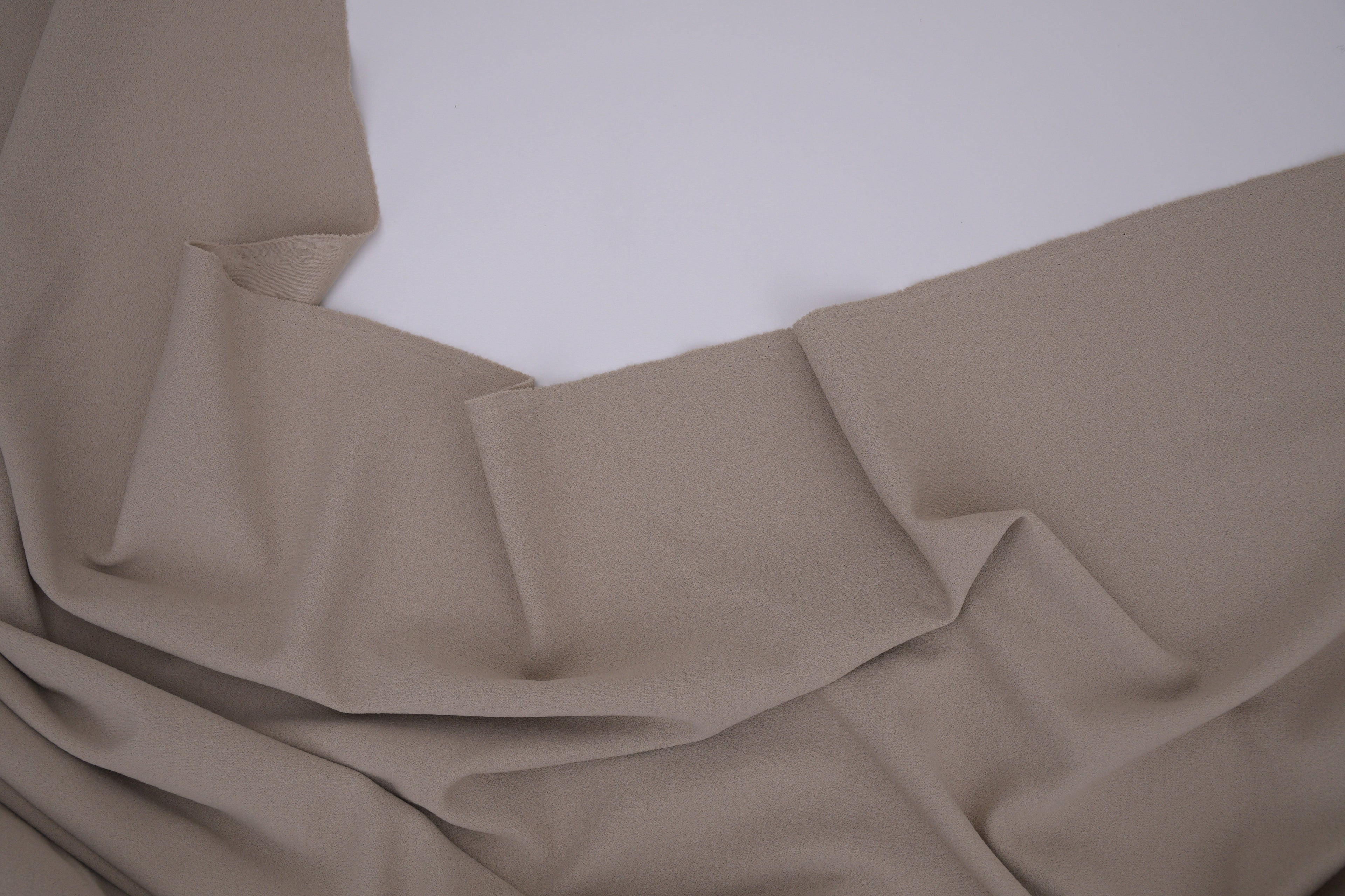Crepe Stretch Fabric for Bridal & Evening Dresses - Beige