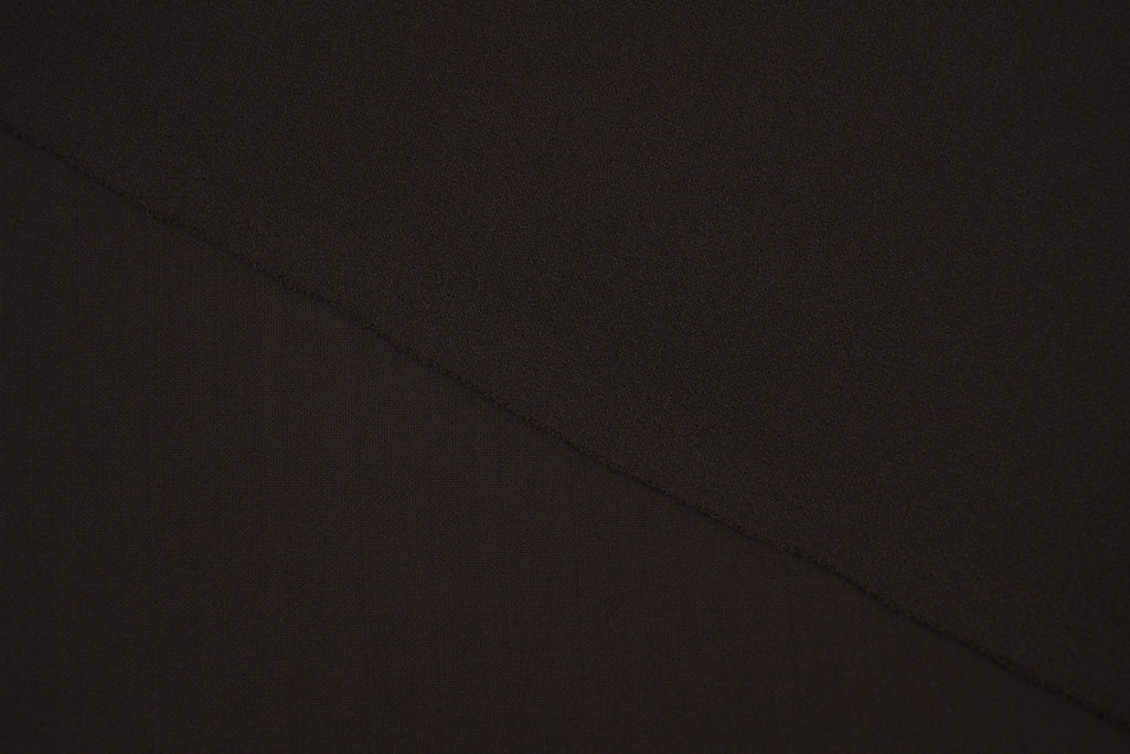 Crepe Stretch Fabric for Bridal & Evening Dresses - Espresso