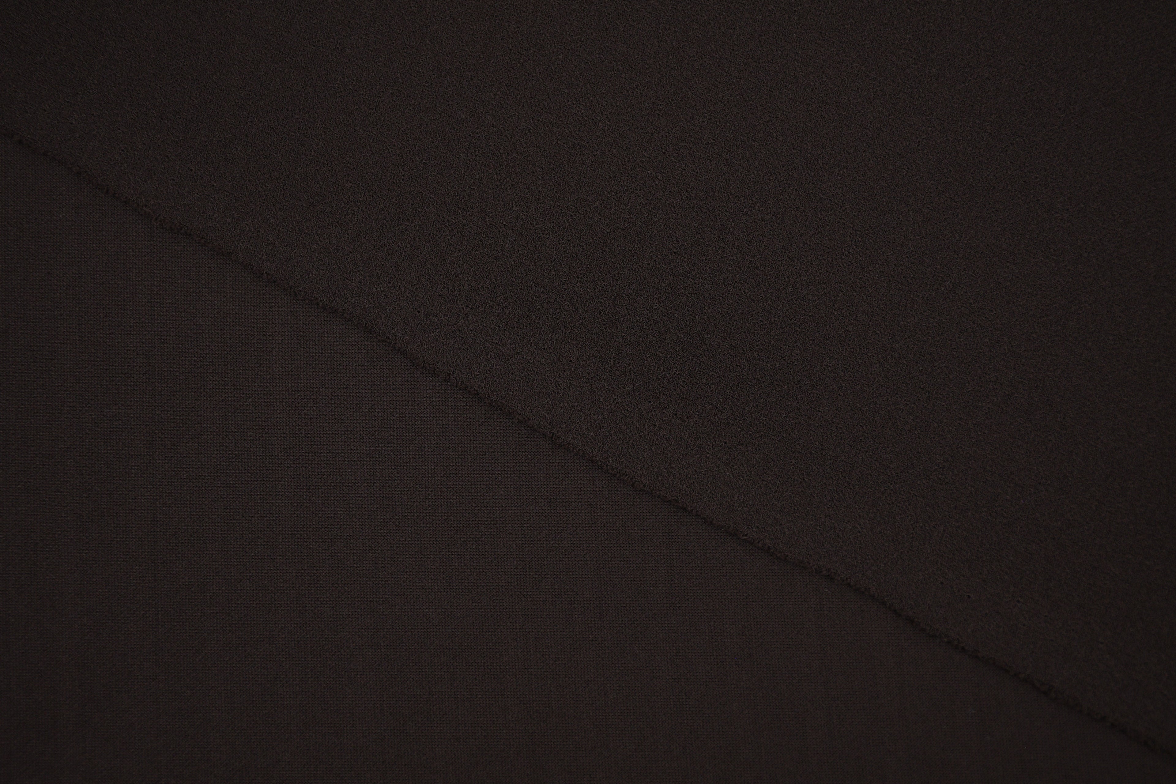 Crepe Stretch Fabric for Bridal & Evening Dresses - Espresso