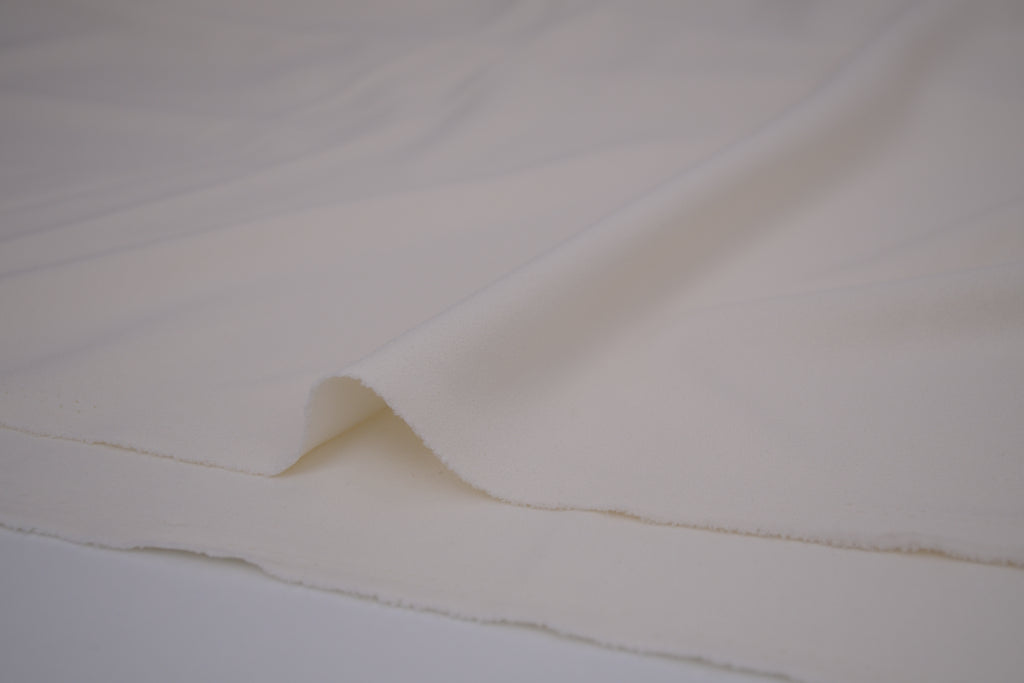 Crepe Stretch Fabric for Bridal & Evening Dresses - Ivory